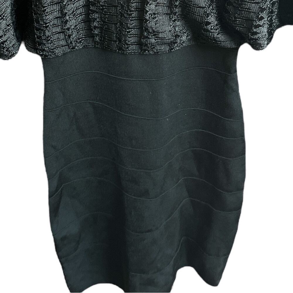 Arden B. Knit Mini Dress with Bodycon Skirt Black Size XSmall - Picture 6 of 7